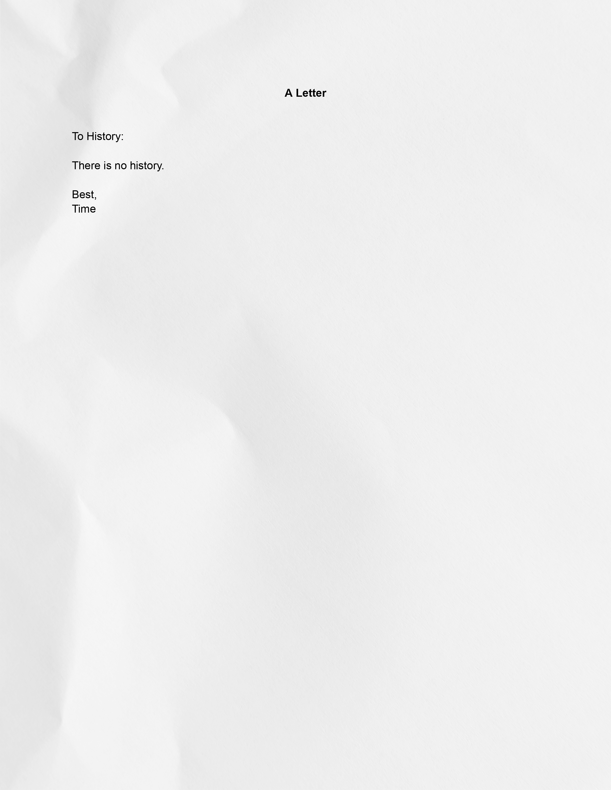 A Letter